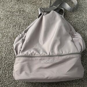 Beyond Yoga Light Gray Women's Backpack